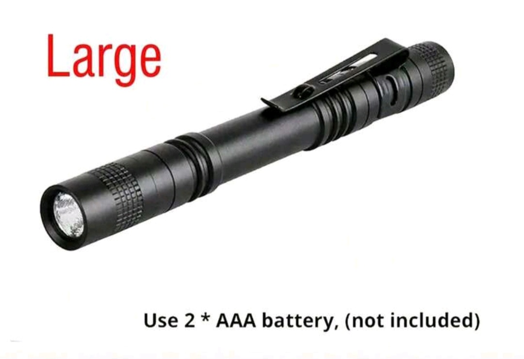 UV 395nm Detection Penlight (2×AAA Battery Powered) – Black (Large) - Image 6