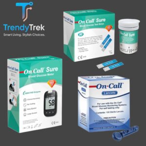 On Call Glucose Monitoring Bundle (Meter + 50 Strips + 100 Lancets)