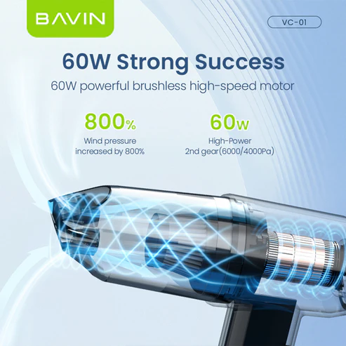 BAVIN VC01 6-in-1 Wireless Multifunctional Vacuum Cleaner 6000Pa - Image 5