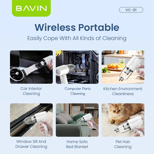 BAVIN VC01 6-in-1 Wireless Multifunctional Vacuum Cleaner 6000Pa - Image 9