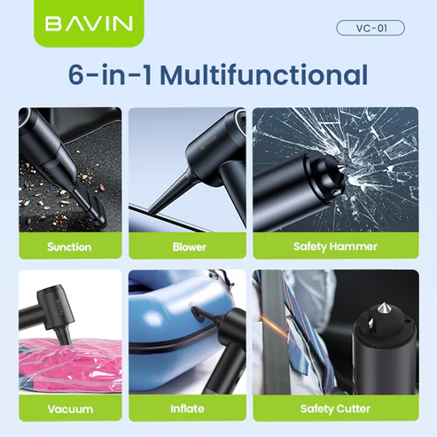 BAVIN VC01 6-in-1 Wireless Multifunctional Vacuum Cleaner 6000Pa - Image 10