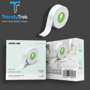 Green Lion Label Maker Tape for Thermal Printer - White