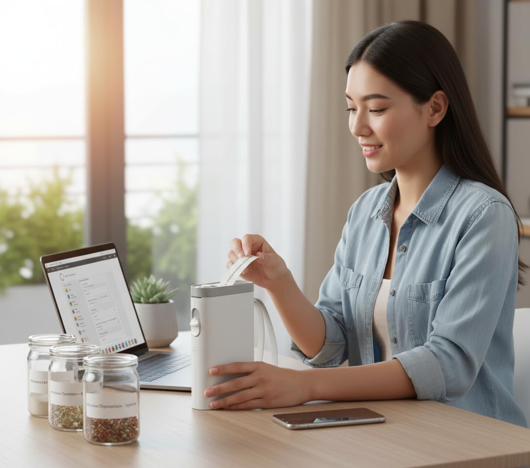 Green Lion Snap Label Thermal Printer 14mm - White - Image 3