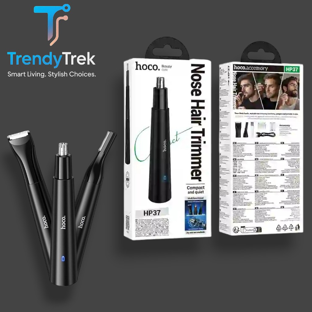 HOCO HP37 Three-in-One Multifunctional Nose Hair Trimmer