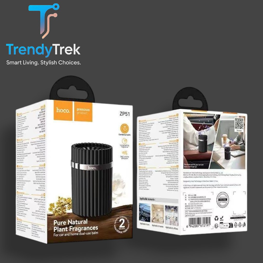 Hoco ZP51 Impetuoso Car and Home Dual-Use Balm – Gardenia Black