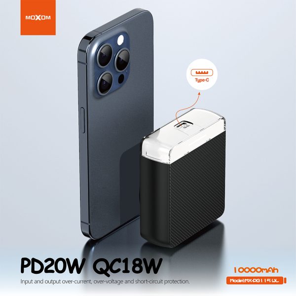 Moxom MX-PB115 Wireless Power Bank MagSafe 10000mAh PD20W + QC18W - Image 6