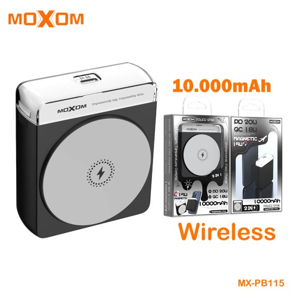 Moxom MX-PB115 Wireless Power Bank MagSafe 10000mAh PD20W + QC18W - Image 9