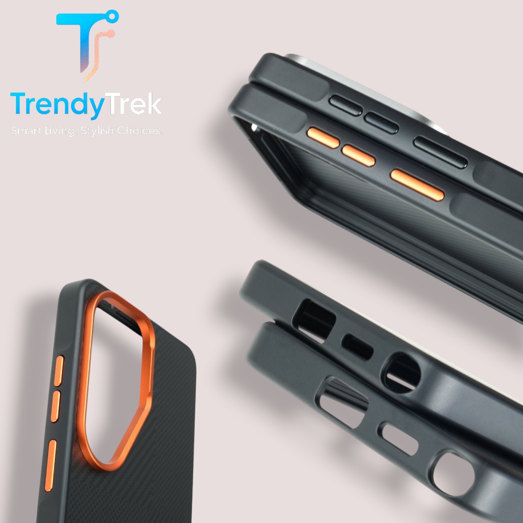 Nexera Premium Carbon Fiber Magnetic Case – Samsung S25 & S26 Ultra | Metal Frame Shockproof Design - Image 3