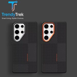 Nexera Premium Carbon Fiber Magnetic Case – Samsung S25 & S26 Ultra | Metal Frame Shockproof Design