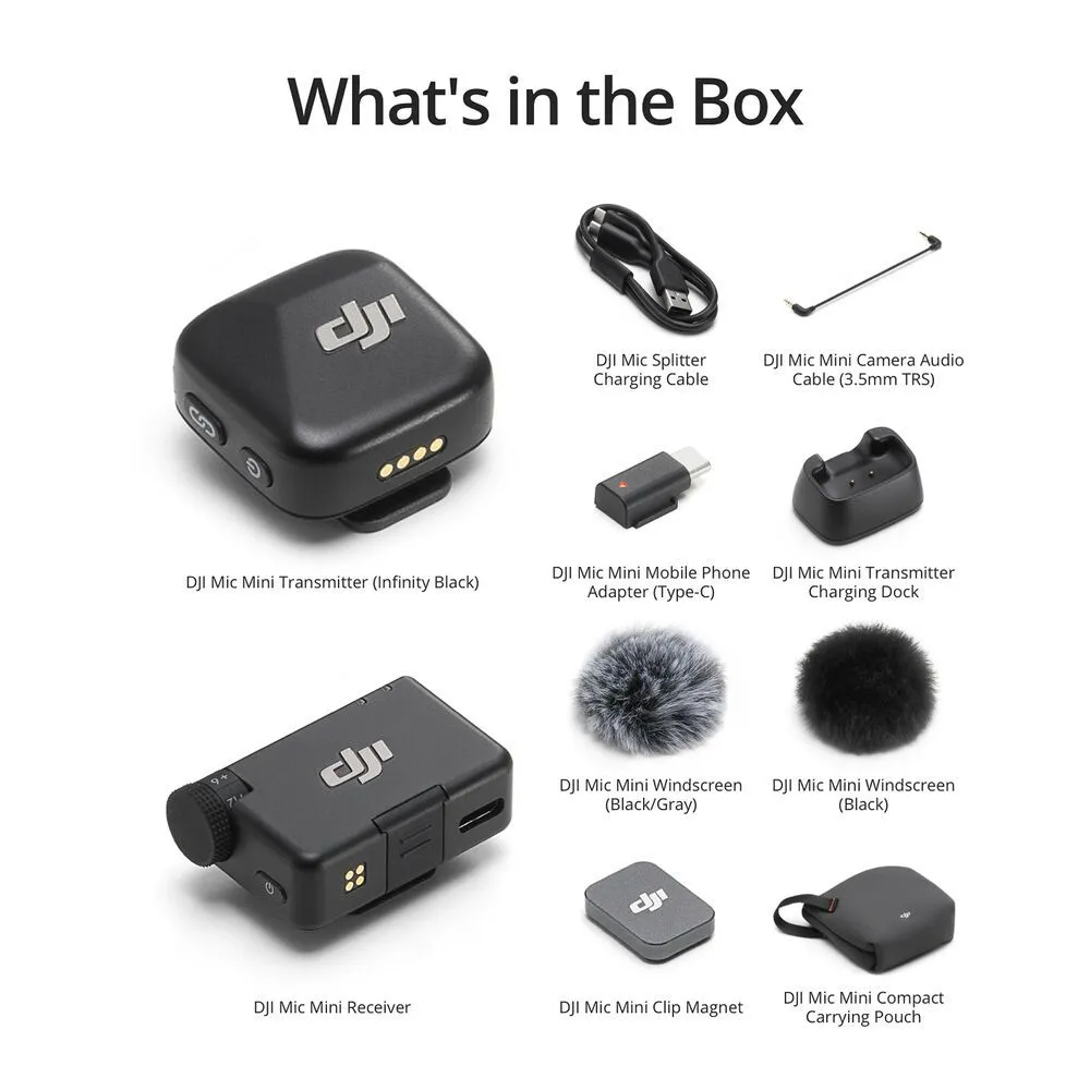 DJI Mic Mini Wireless Microphone (1 TX + 1 RX Kit) - Image 8
