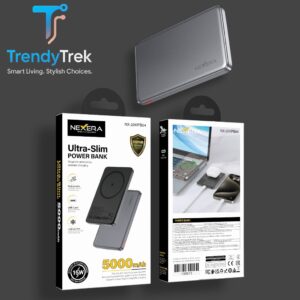 Nexera NX-20KPB04 Ultra-Slim Magnetic Wireless Power Bank 5000mAh – PD20W