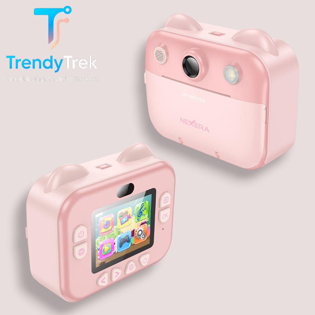Nexera NX-CAM01 Dual Camera Kids Instant Printing Camera - Pink - Image 2