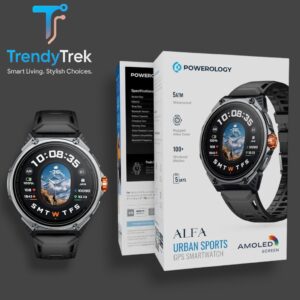 Powerology Alfa Urban Sports GPS Smart Watch – Black