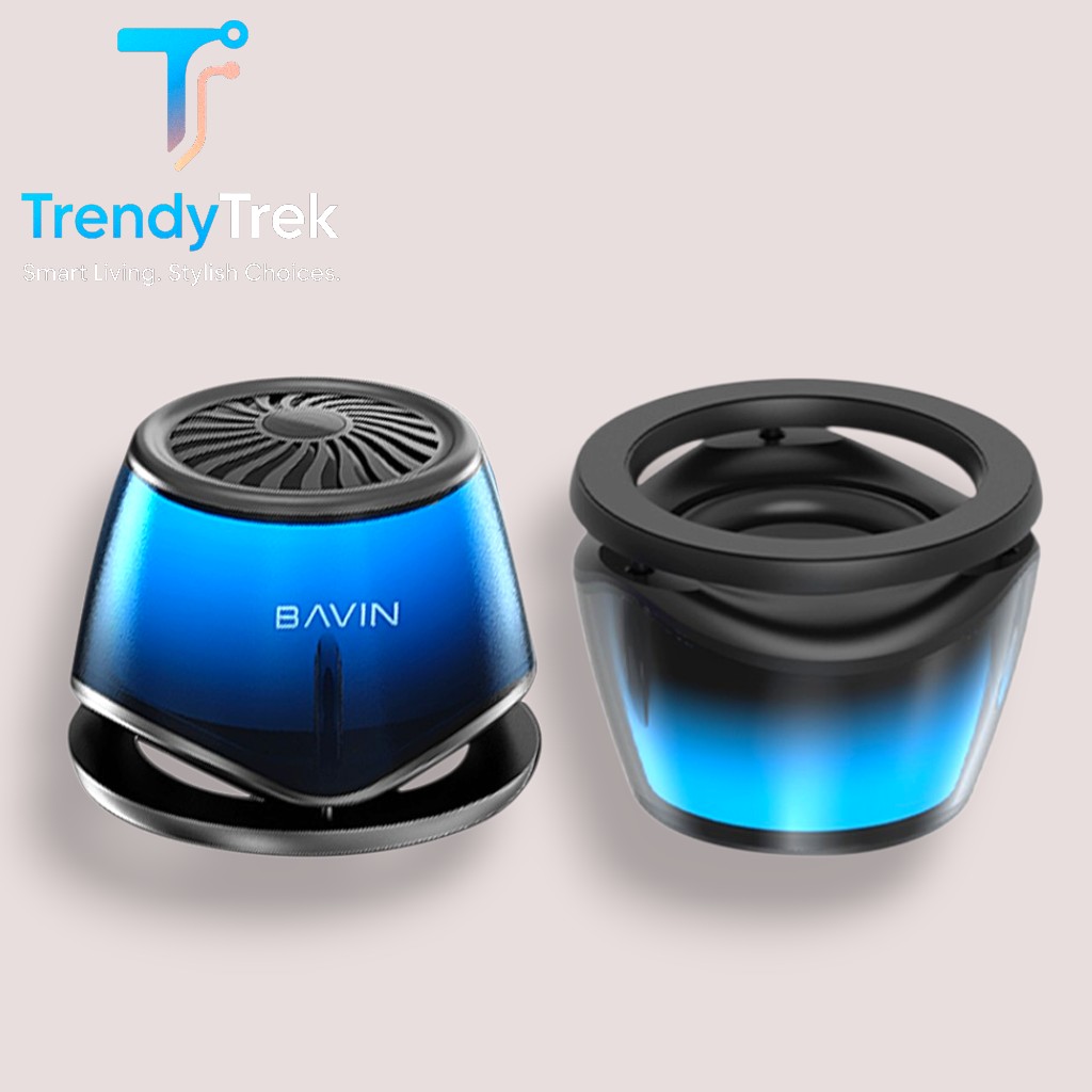 Bavin BM-23 Mini Magnetic Stereo Bluetooth Speaker – Black - Image 2
