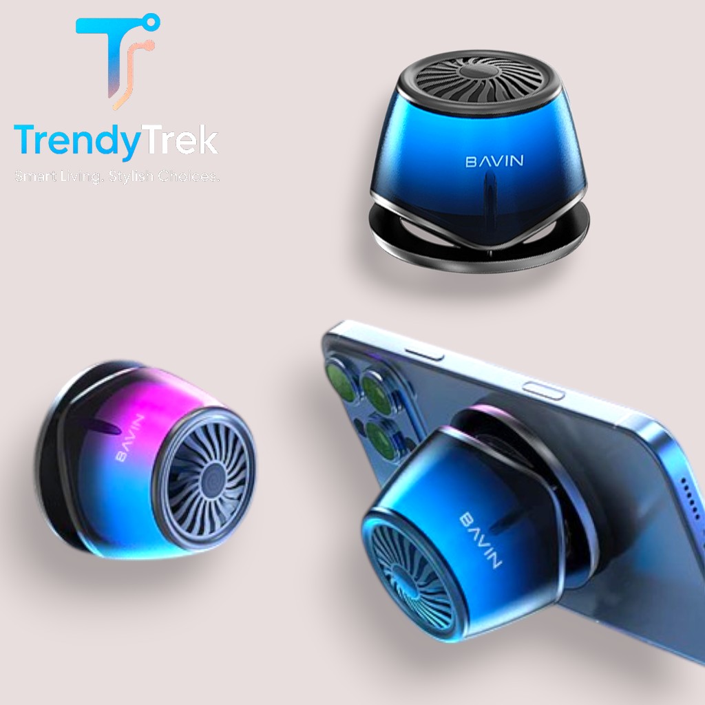 Bavin BM-23 Mini Magnetic Stereo Bluetooth Speaker – Black - Image 3