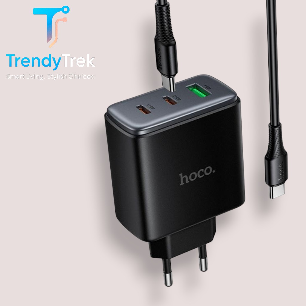HOCO C160A 65W GaN Fast Charger Set with USB-C to USB-C Cable - Image 5