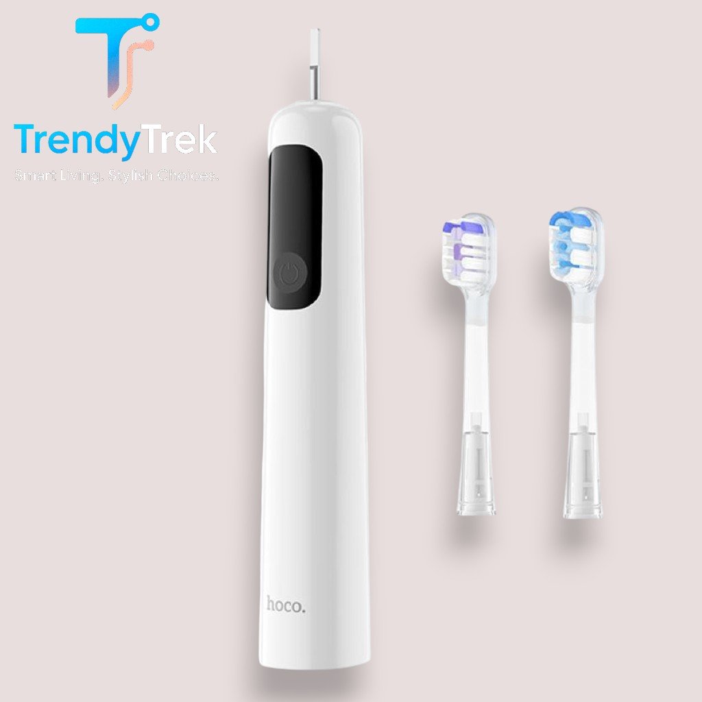 HOCO HP64 Acoustic Wave Electric Toothbrush – White - Image 3