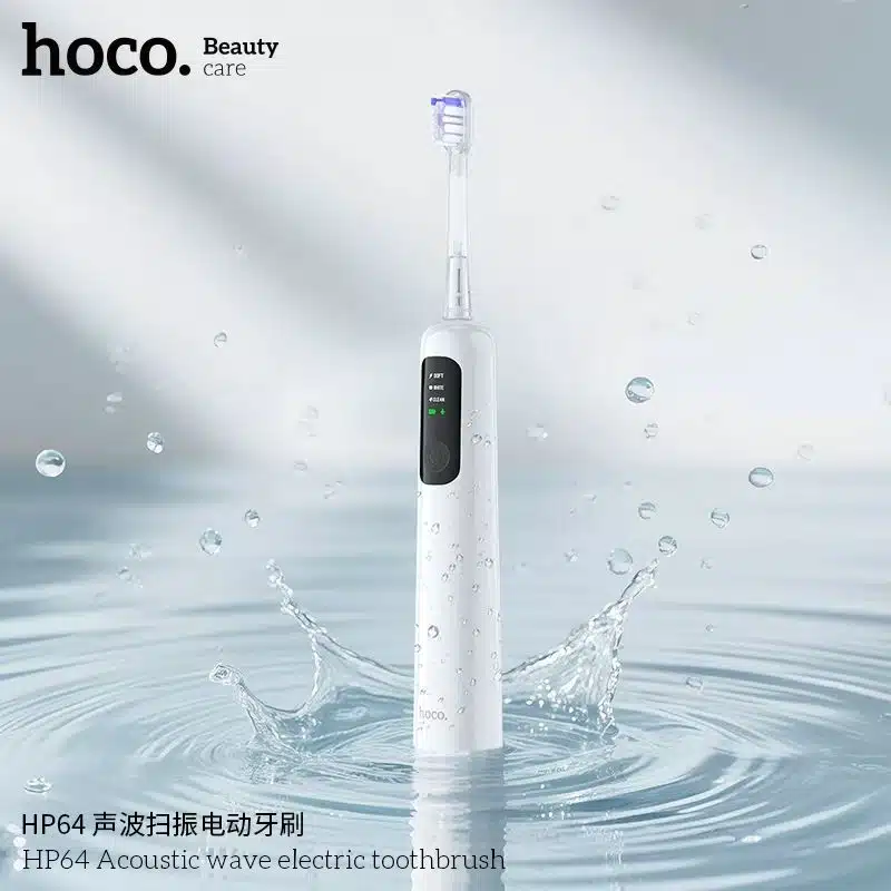 HOCO HP64 Acoustic Wave Electric Toothbrush – White - Image 8