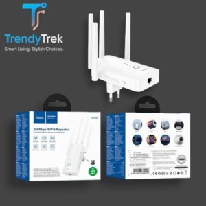HOCO HI35 300Mbps WiFi 4 Repeater Signal Amplifier – White