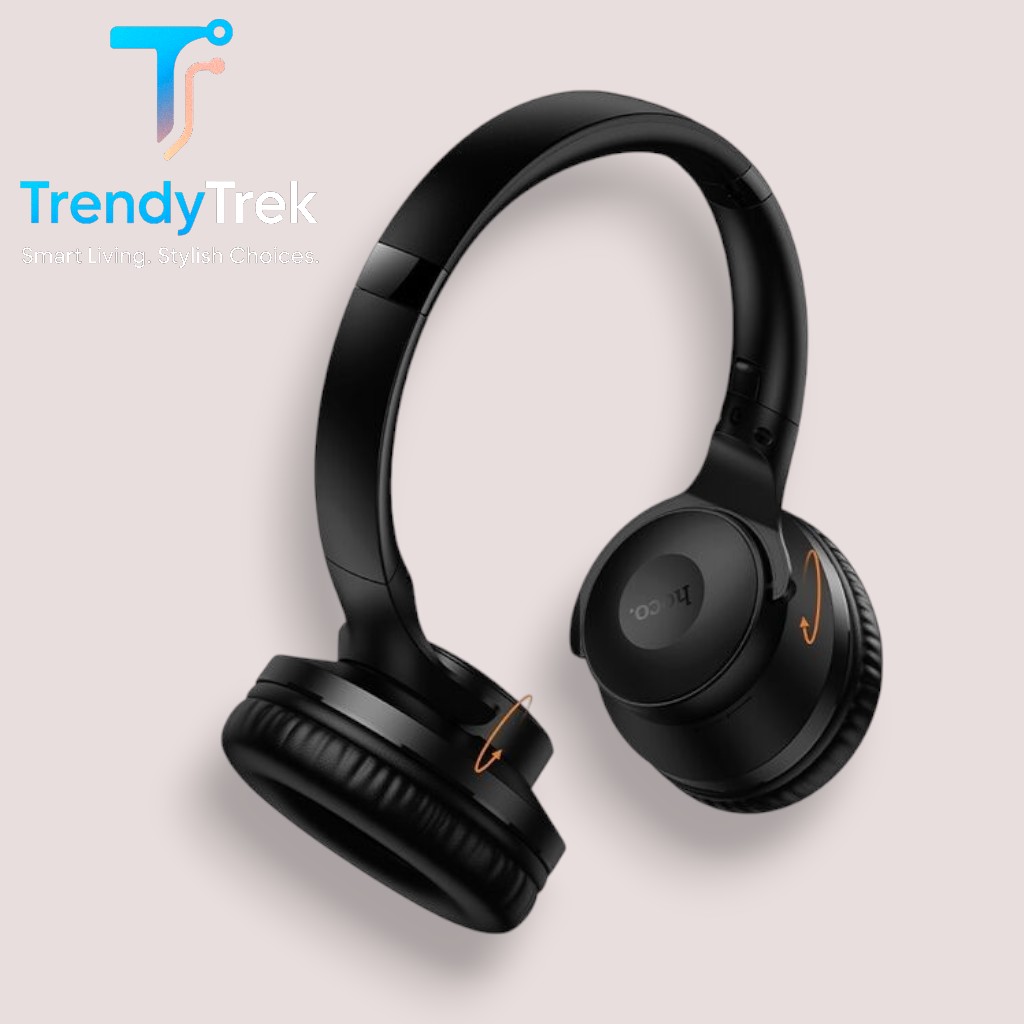 HOCO W71 2-in-1 Bluetooth Headphones with Speaker Mode – Black - Image 4