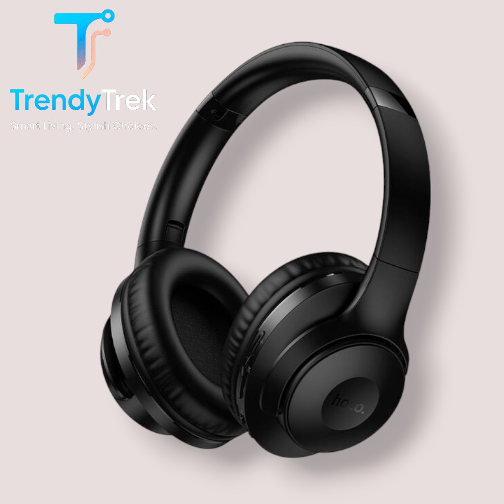 HOCO W71 2-in-1 Bluetooth Headphones with Speaker Mode – Black - Image 2