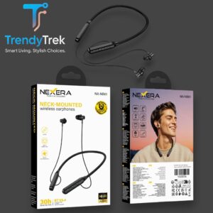 Nexera NX-NB01 Neck-Mounted Wireless Earphones – Black