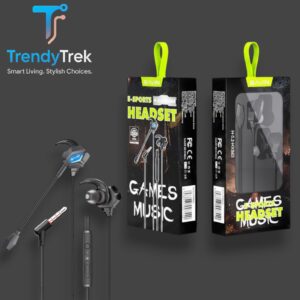 BAVIN HX863 E-Sports Wired Gaming Earphones with Dual Microphone - 3.5mm
