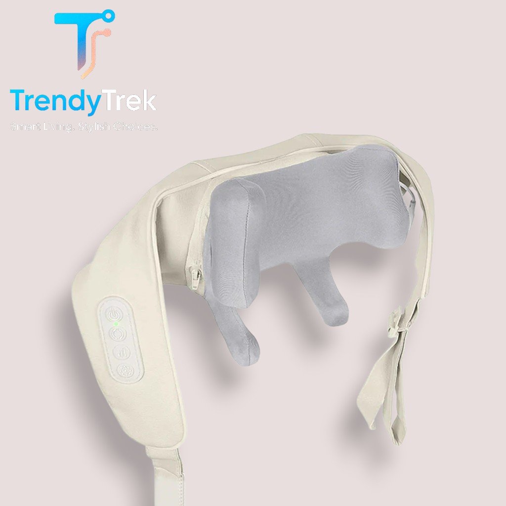 HOCO HP52 Shoulder & Neck Massager with Heat Therapy – Beige - Image 2