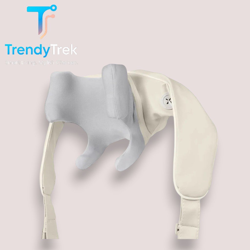 HOCO HP52 Shoulder & Neck Massager with Heat Therapy – Beige - Image 3