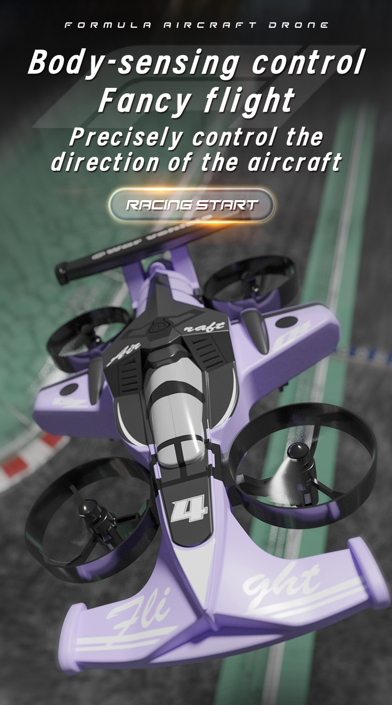 CZ04 2-in-1 Air & Ground RC Racing Aircraft – 2.4GHz Remote Control Stunt Drone Car - Image 6