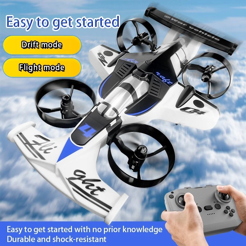 CZ04 2-in-1 Air & Ground RC Racing Aircraft – 2.4GHz Remote Control Stunt Drone Car - Image 5
