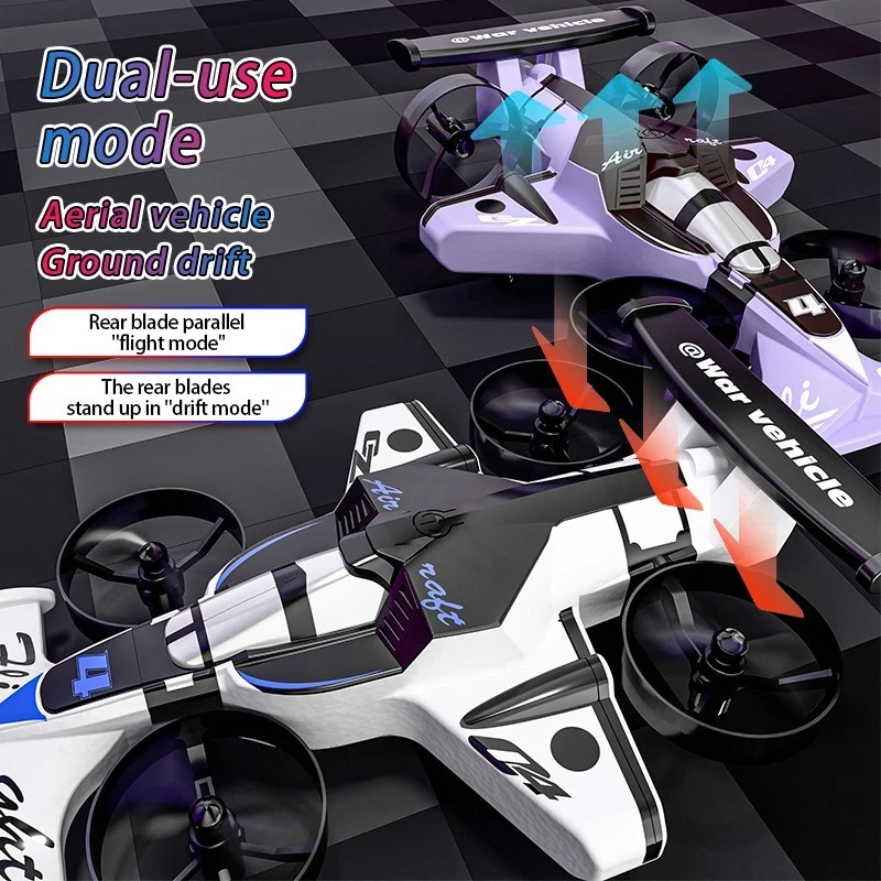 CZ04 2-in-1 Air & Ground RC Racing Aircraft – 2.4GHz Remote Control Stunt Drone Car - Image 4