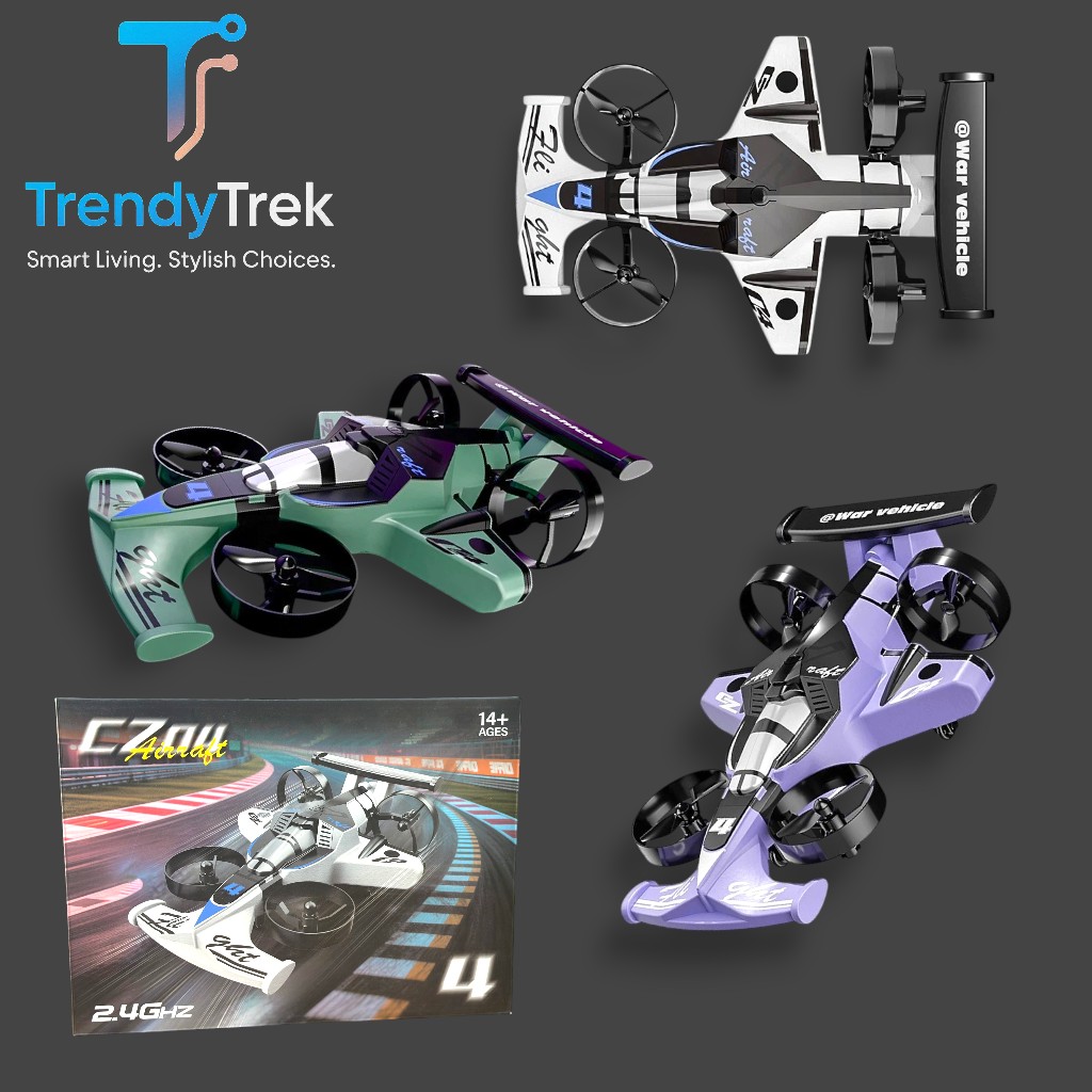 CZ04 2-in-1 Air & Ground RC Racing Aircraft – 2.4GHz Remote Control Stunt Drone Car