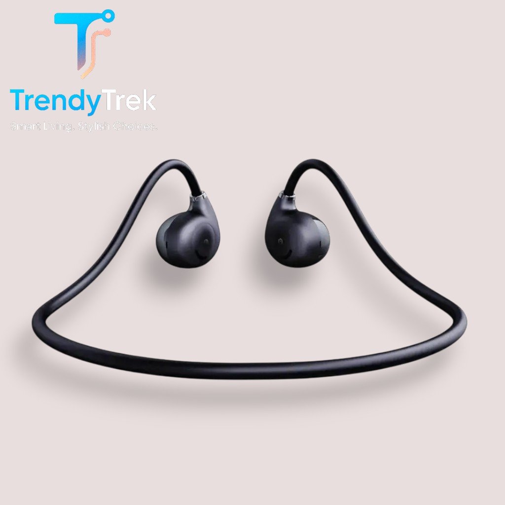 Green Lion Brussels Air Conduction Earphones – Black - Image 3
