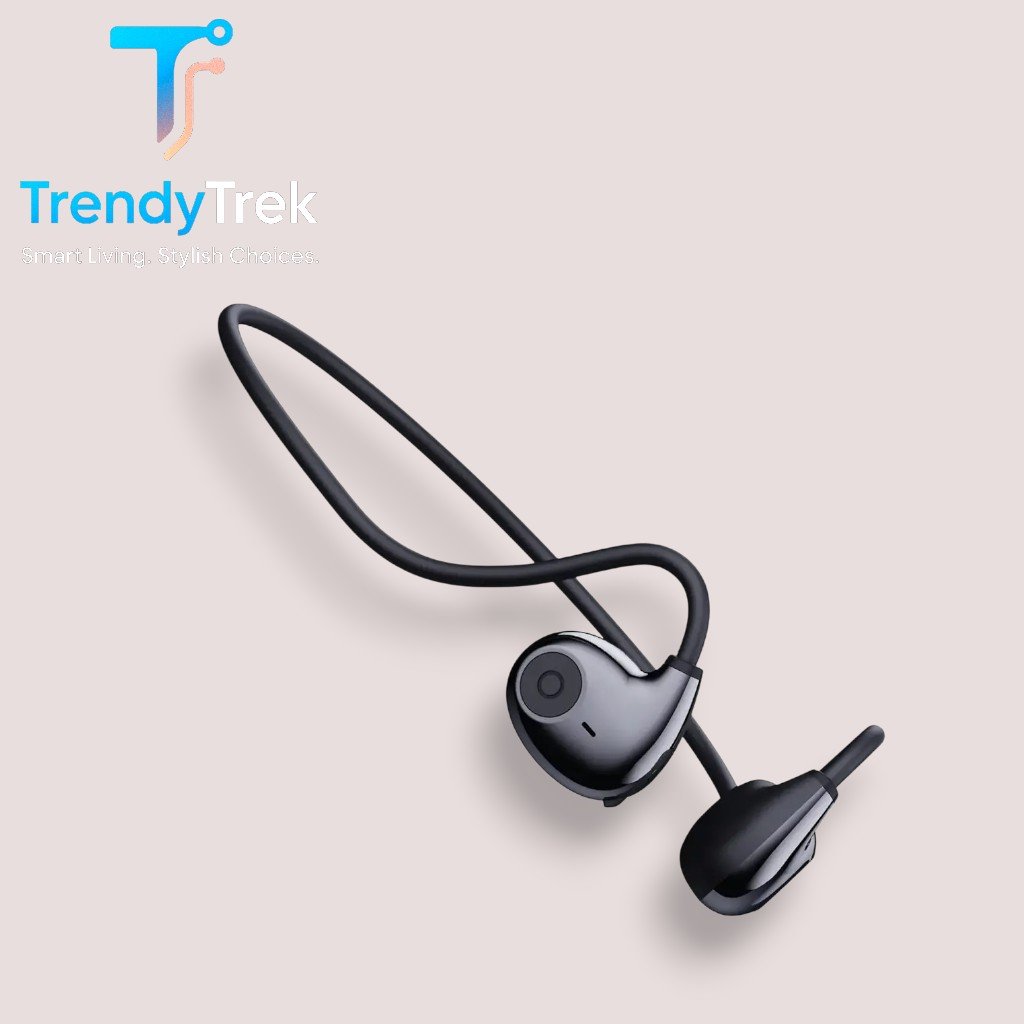 Green Lion Brussels Air Conduction Earphones – Black - Image 2