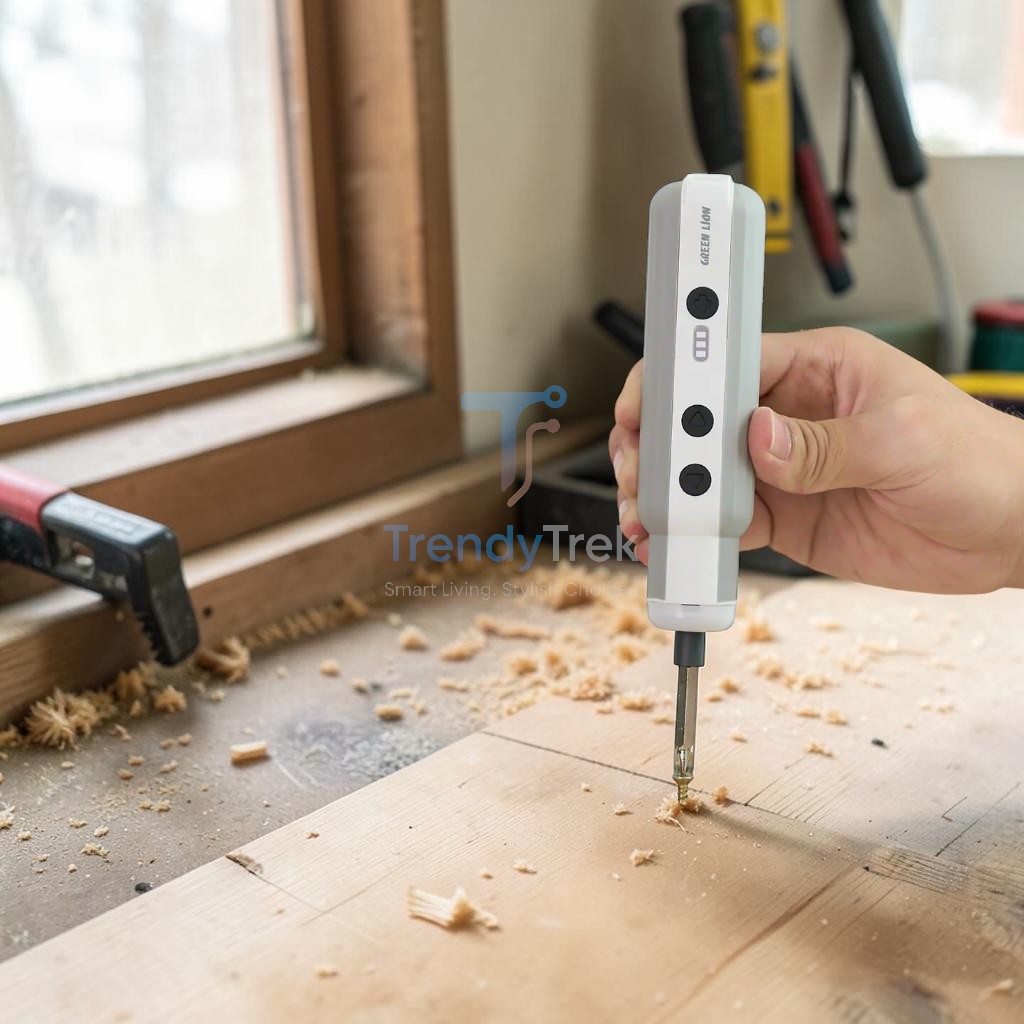 Green Lion GSD-12 Cordless Screwdriver – Grey - Image 4