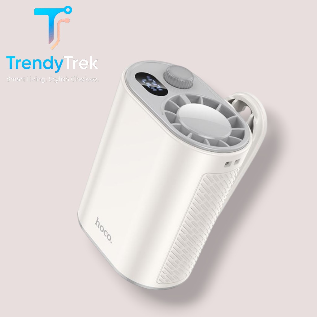 Hoco HX609 Multi-Directional Clip Portable Fan – 360° Rotating Rechargeable Fan with 100-Speed Airflow Control - Image 3