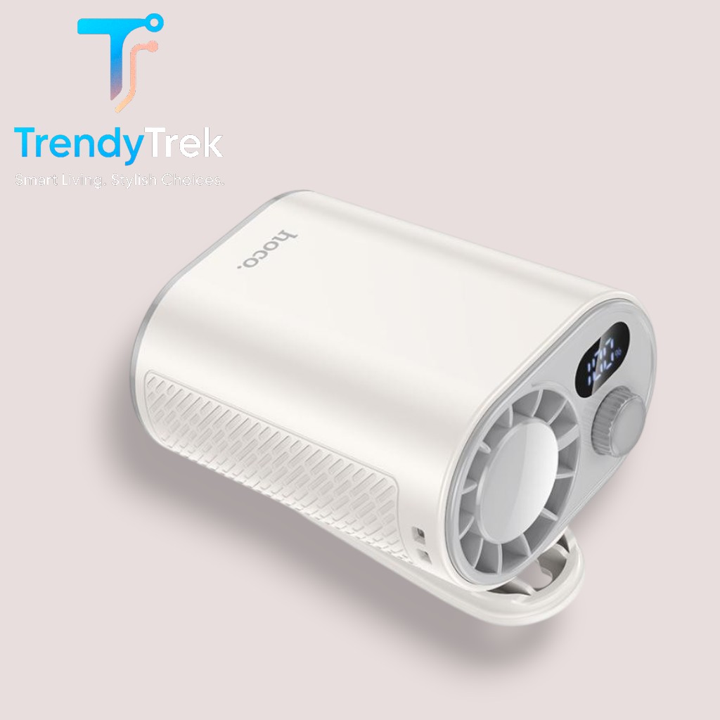 Hoco HX609 Multi-Directional Clip Portable Fan – 360° Rotating Rechargeable Fan with 100-Speed Airflow Control - Image 4