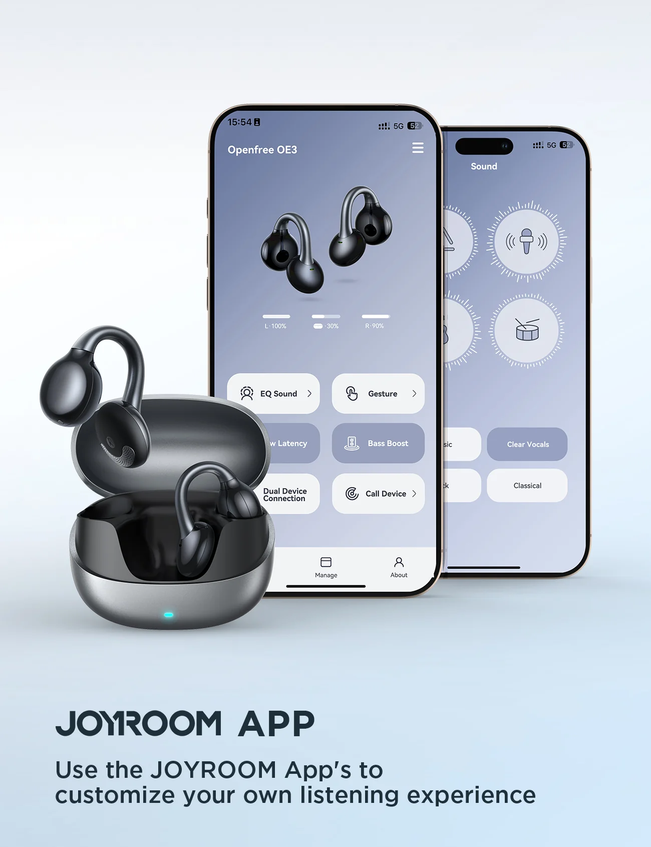 JOYROOM JR-OE3 OpenFree Open-Ear Clip-On Wireless Earbuds - Image 12