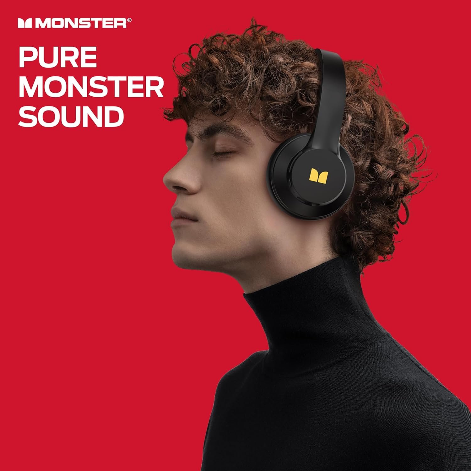 Monster Mission 100 Wireless Over-Ear Headphones – Bluetooth 5.4, 40mm Drivers, Up To 40H Playtime - Image 5