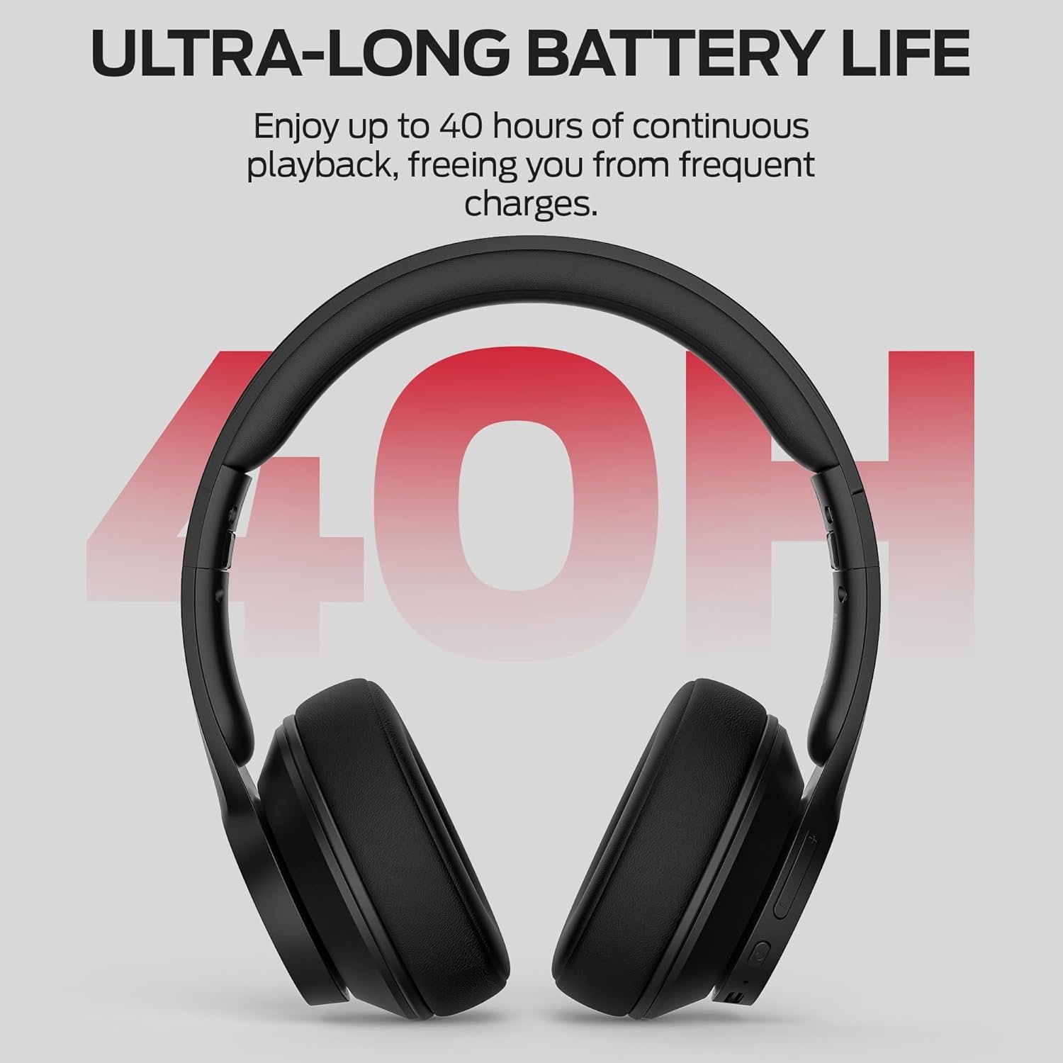 Monster Mission 100 Wireless Over-Ear Headphones – Bluetooth 5.4, 40mm Drivers, Up To 40H Playtime - Image 8