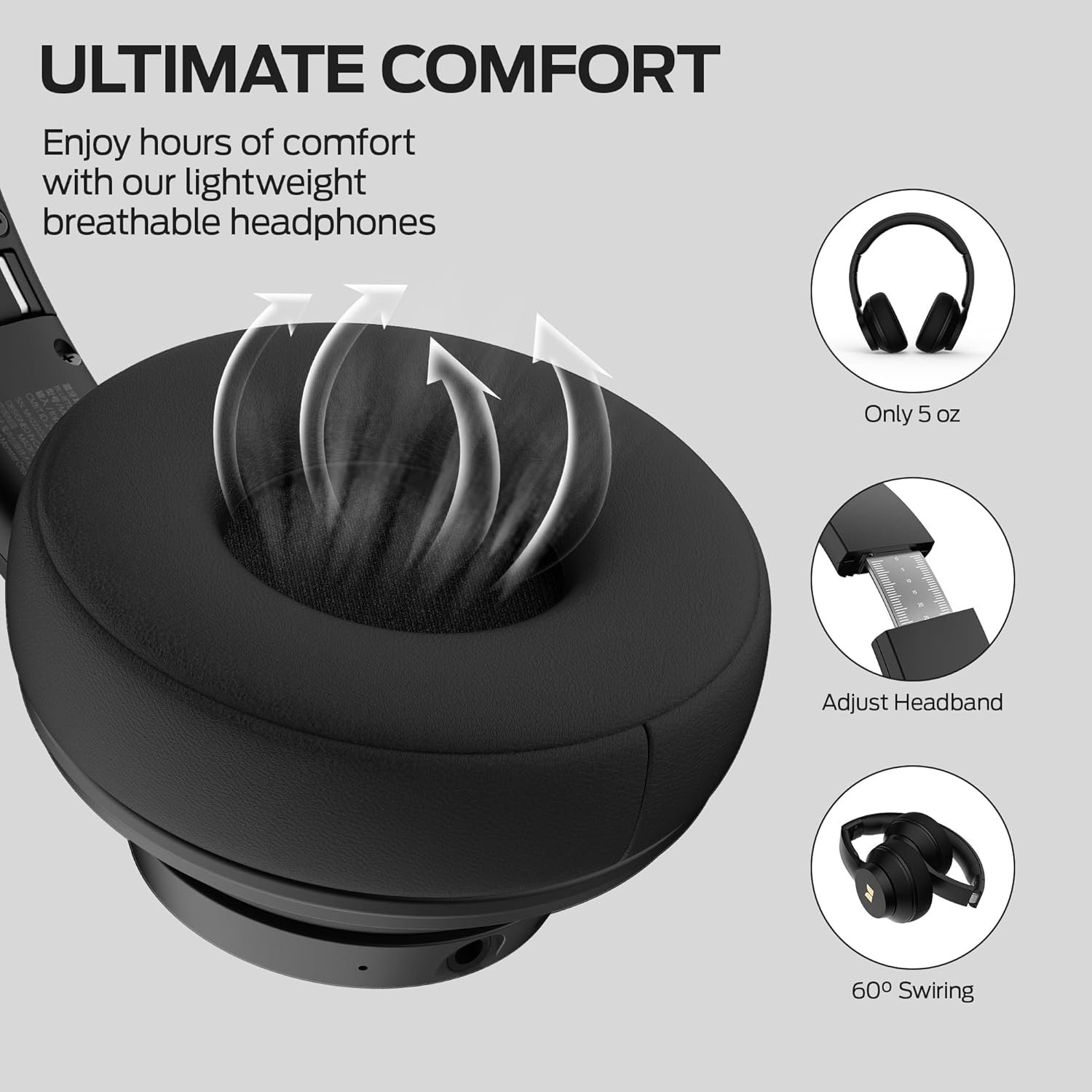 Monster Mission 100 Wireless Over-Ear Headphones – Bluetooth 5.4, 40mm Drivers, Up To 40H Playtime - Image 10