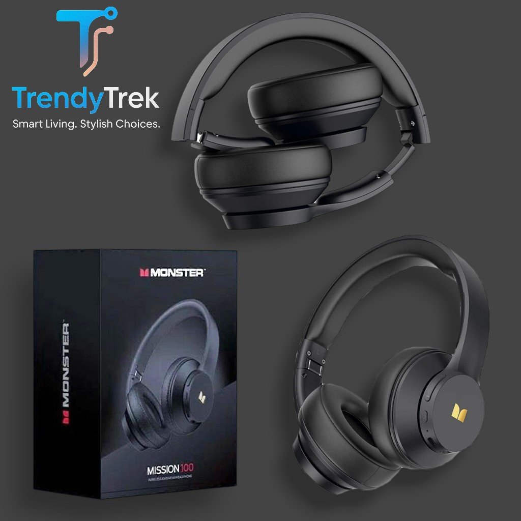 Monster Mission 100 Wireless Over-Ear Headphones – Bluetooth 5.4, 40mm Drivers, Up To 40H Playtime