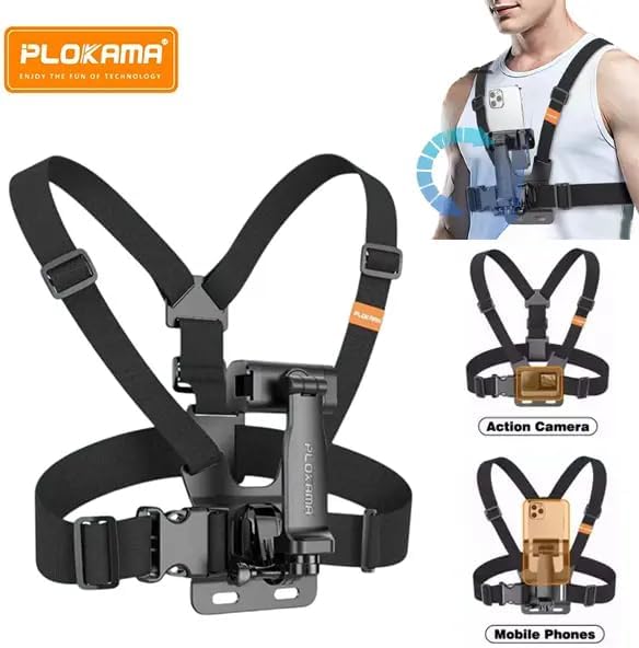 PLOKAMA CX-10 Chest Mount Camera Holder for Smartphones & Action Cameras - Image 6