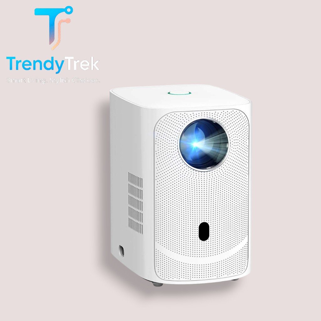 Porodo 720P HD Smart Mini Projector with Android 9 & Wireless Mirroring – White - Image 2