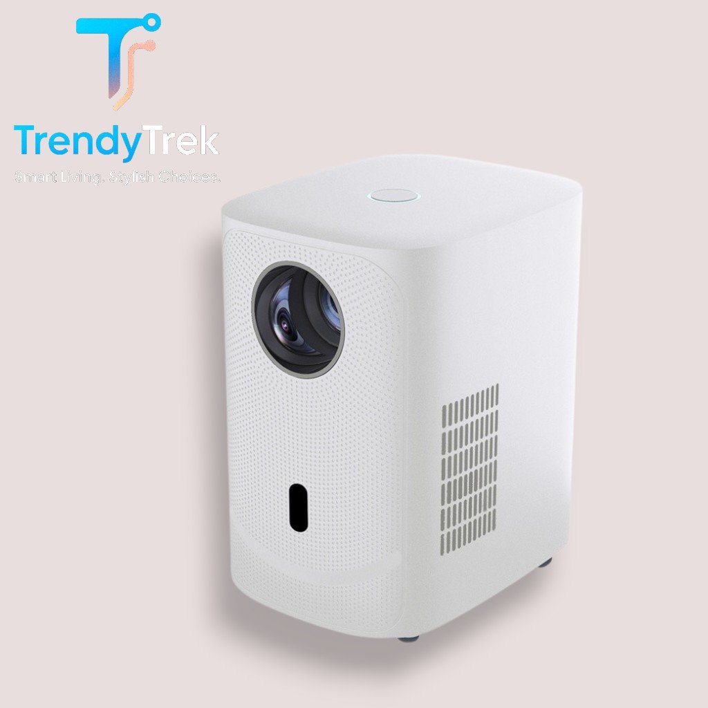 Porodo 720P HD Smart Mini Projector with Android 9 & Wireless Mirroring – White - Image 3