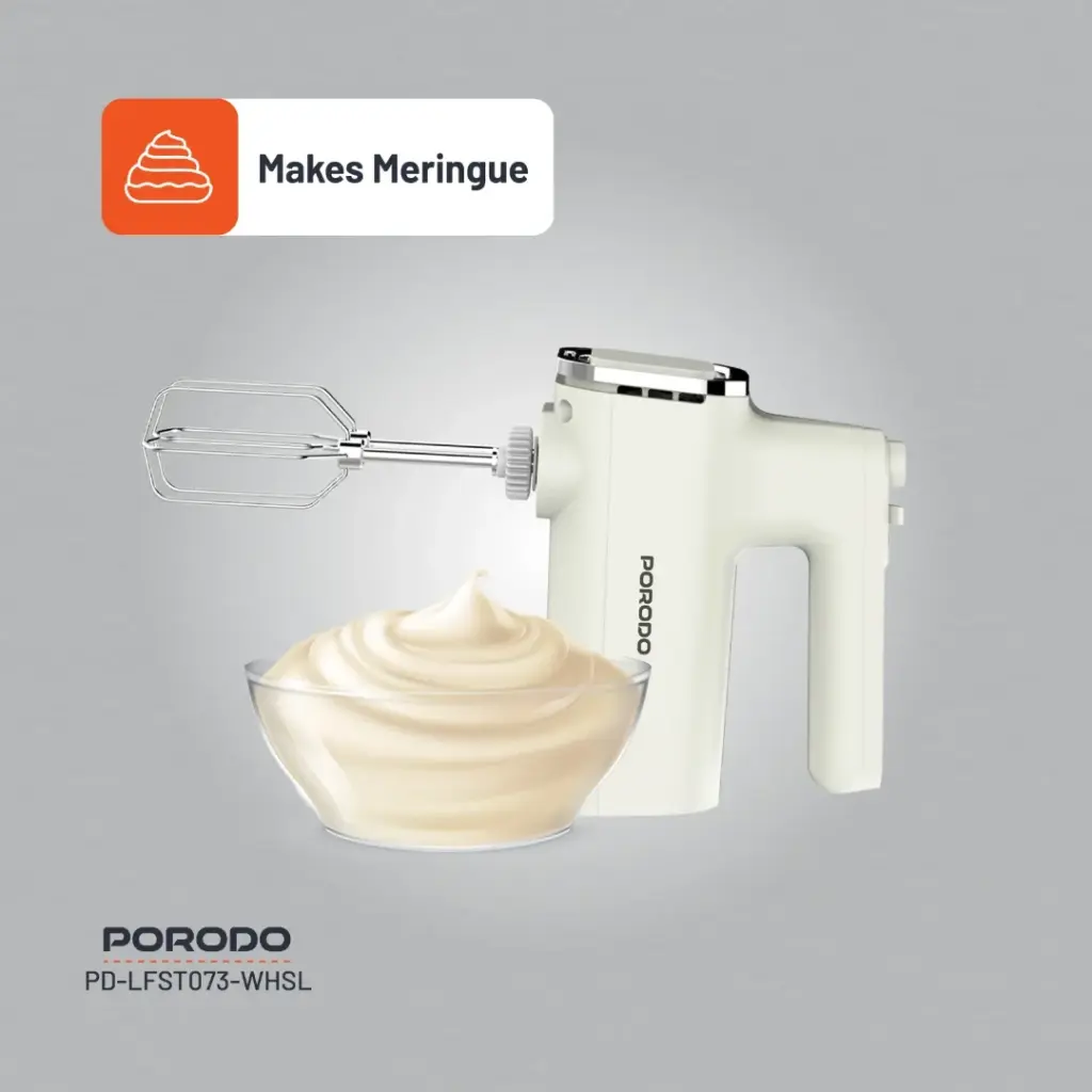 Porodo Lifestyle Spill-Proof Dual Mode Mixer – White/Silver - Image 7