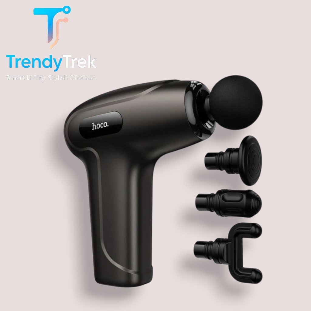 Hoco HP51 Ultra Mini Portable Percussion Massager – 6-Speed Deep Tissue Massage Gun - Image 6