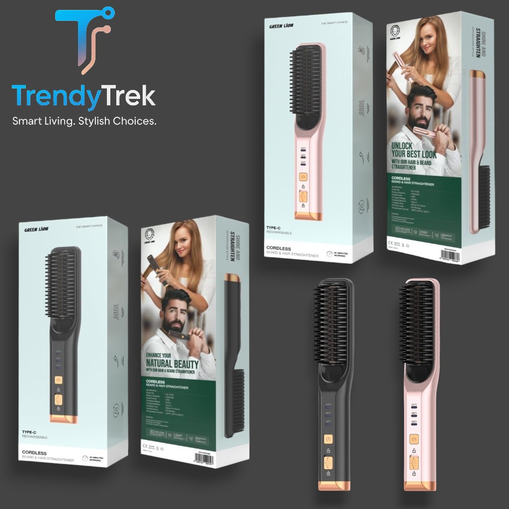 Green Lion Cordless Beard & Hair Straightener
