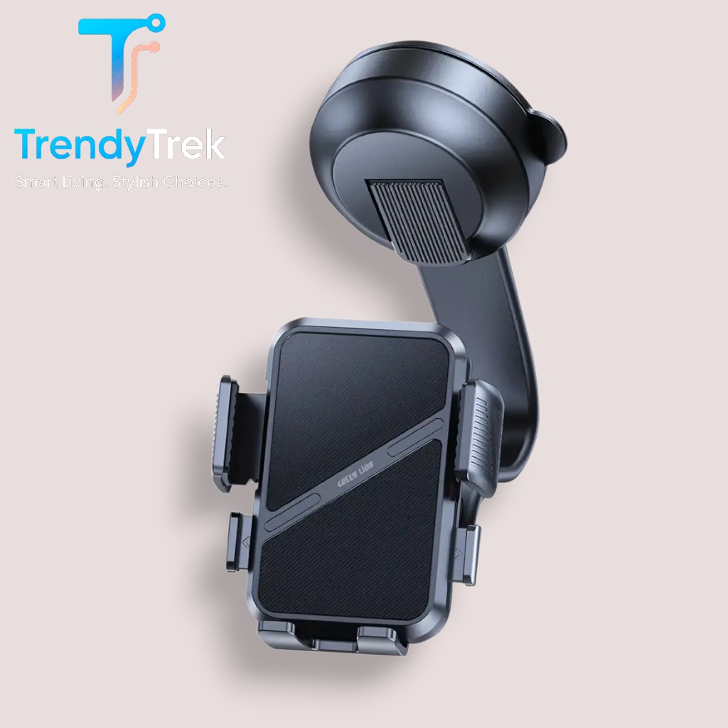 Green Lion GX-74 Suction Phone Holder – Black - Image 2
